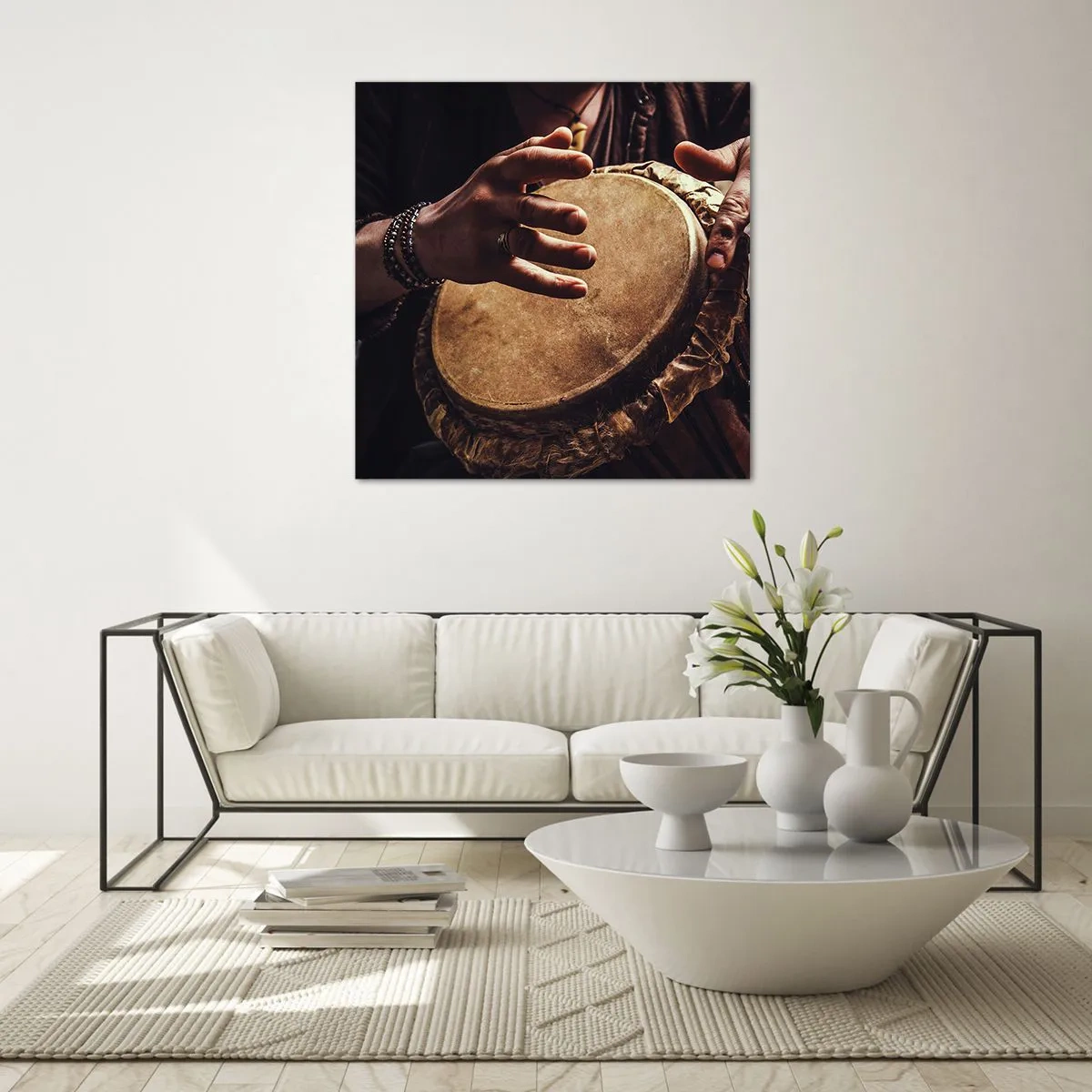 Obraz na skle - V rytme srdca - 50x50 cm