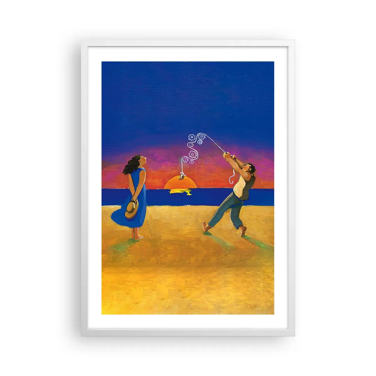 Plagát v bielom ráme - Viac ako hviezda z neba - 50x70 cm