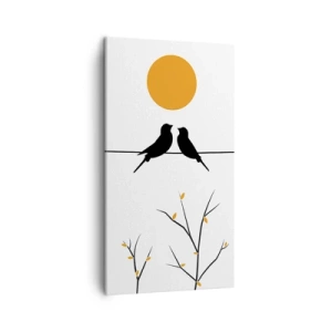 Obraz na plátne - Slávičí večer - 45x80 cm