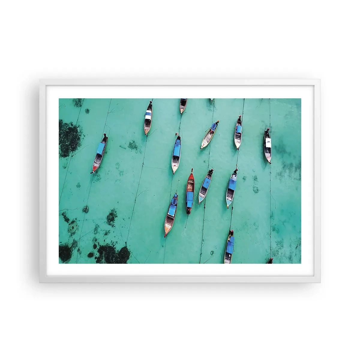 Plagát v bielom ráme - V radostnom očakávaní - 70x50 cm