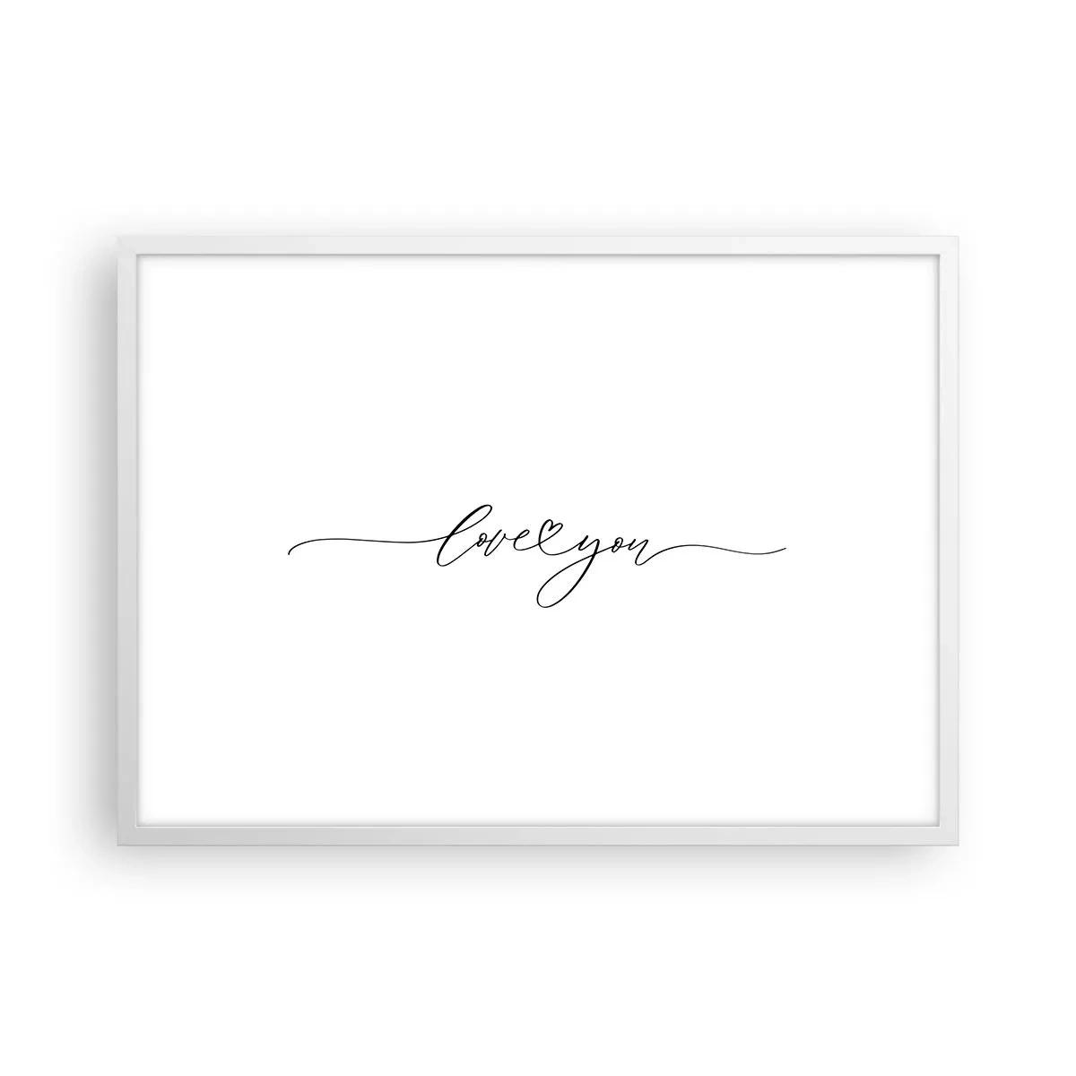 Plagát v bielom ráme - Čierne na bielom - 70x50 cm