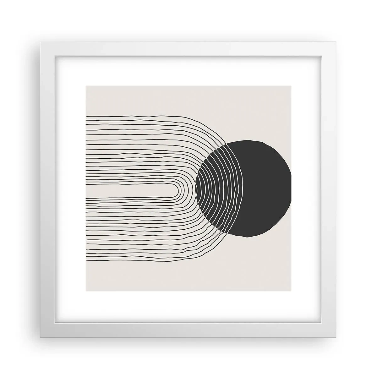 Plagát v bielom ráme - Chvenie a istota - 30x30 cm