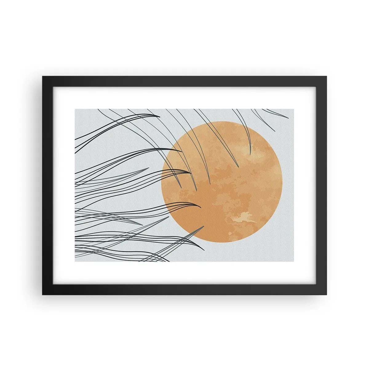 Plagát v čiernom ráme - Vždy ku slnku - 40x30 cm