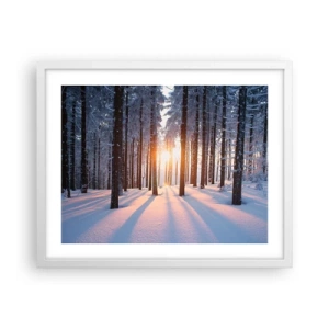 Plagát v bielom ráme - Jasne čierne na bielom - 50x40 cm