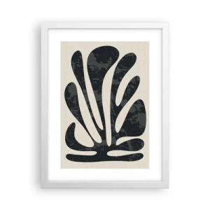 Plagát v bielom ráme - Mnohoprstá abstrakcia - 30x40 cm