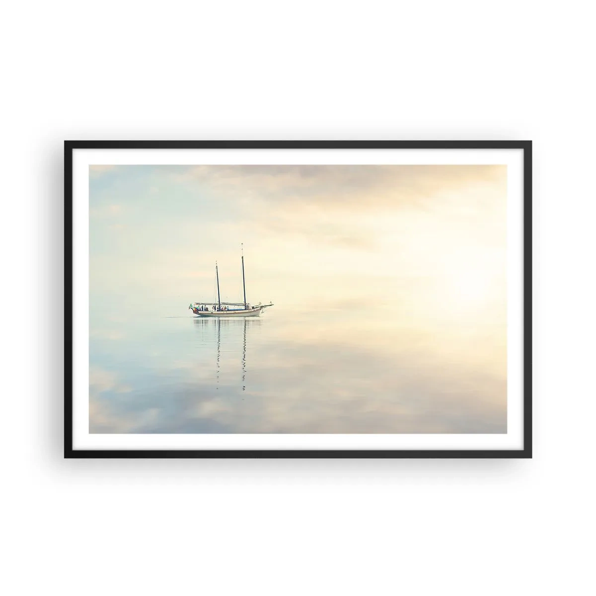 Plagát v čiernom ráme - V mori ticha - 91x61 cm