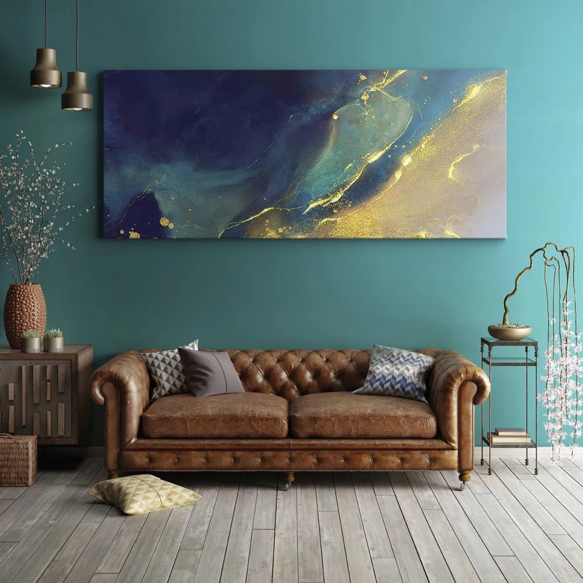 Obraz na plátne - Zlatý močiar - 100x40 cm