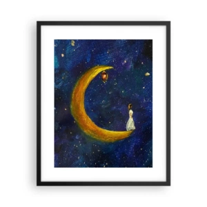 Plagát v čiernom ráme - Volanie sveta - 40x50 cm