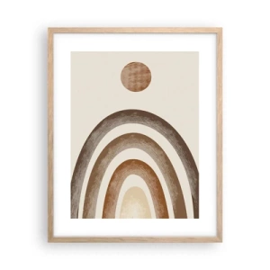 Plagát v ráme zo svetlého duba - V ďalekej galaxii - 40x50 cm