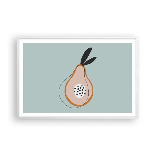 Plagát v bielom ráme - Prenikanie do podstaty vecí - 91x61 cm