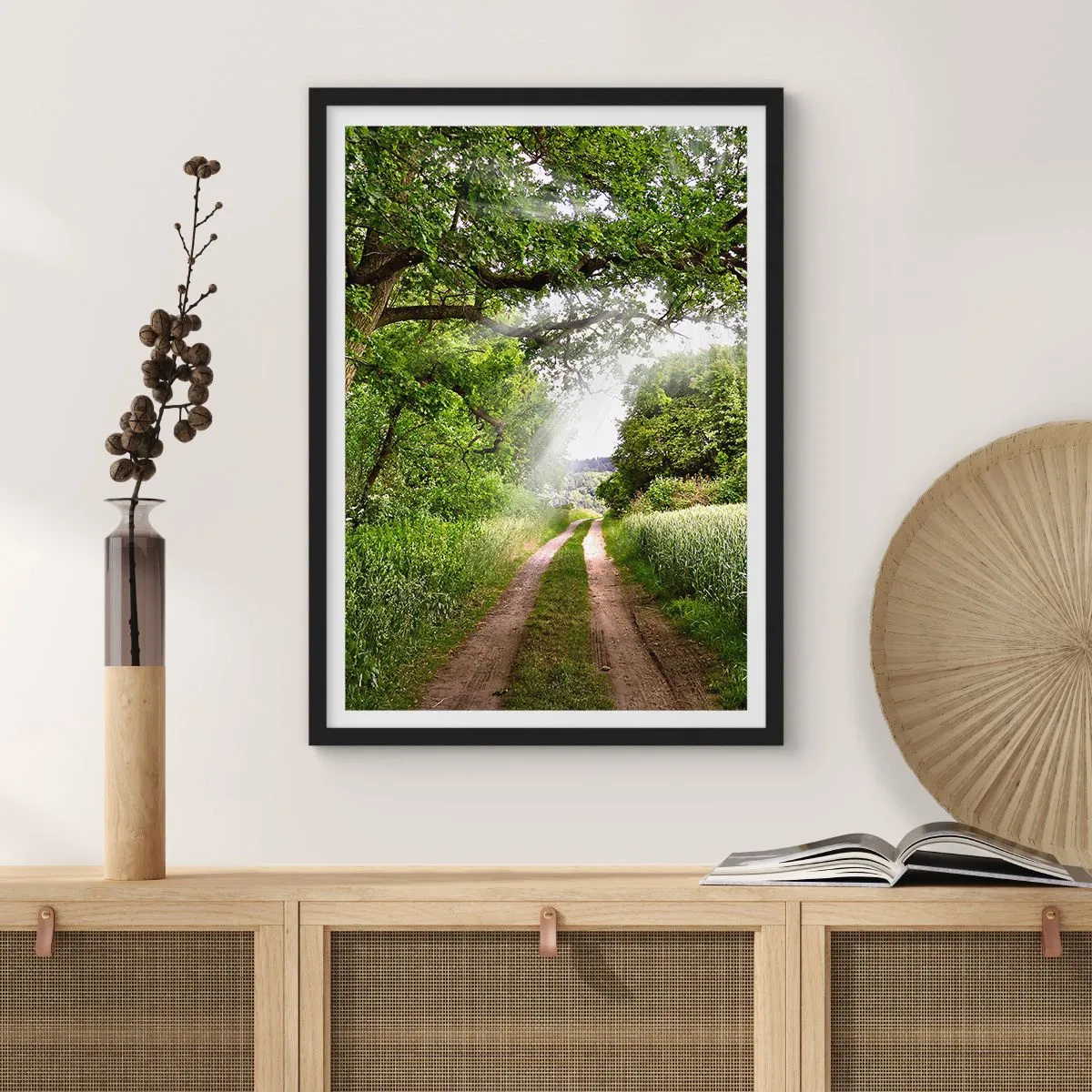 Plagát v čiernom ráme - Et in Arcadia ego - 70x100 cm