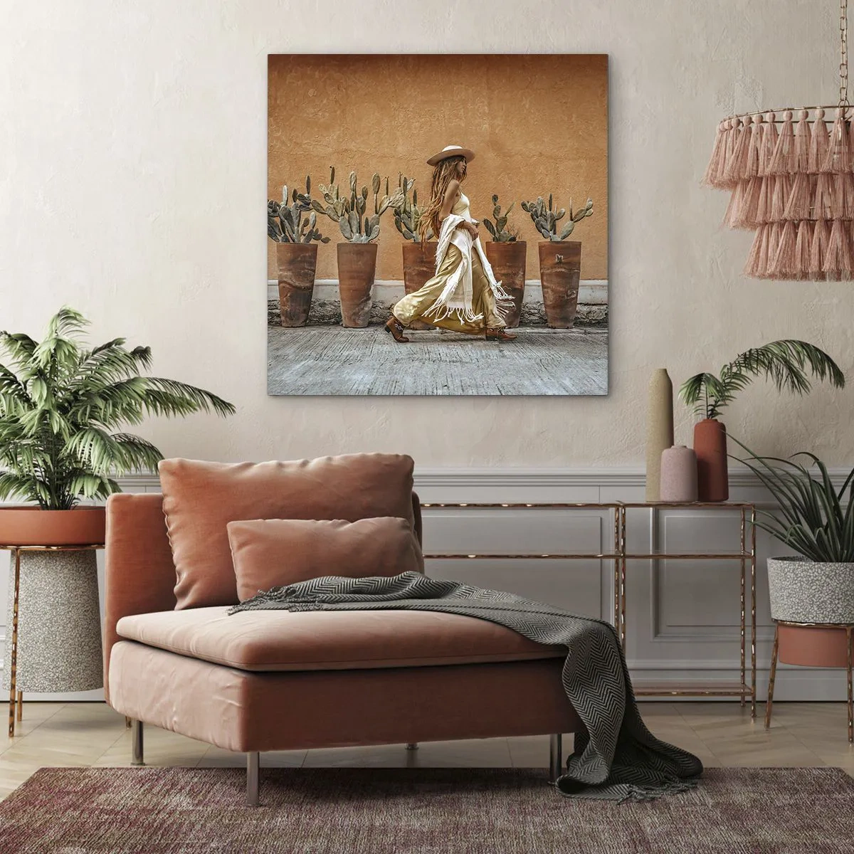 Obraz na plátne - V hippie štýle - 50x50 cm