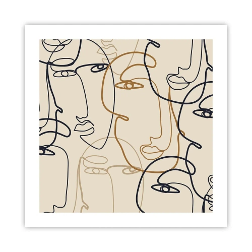 Plagát - Portrét znásobený - 50x50 cm