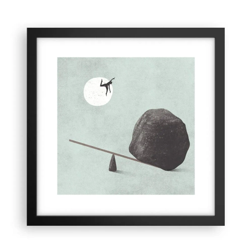 Plagát v čiernom ráme - Splnený sen - 30x30 cm