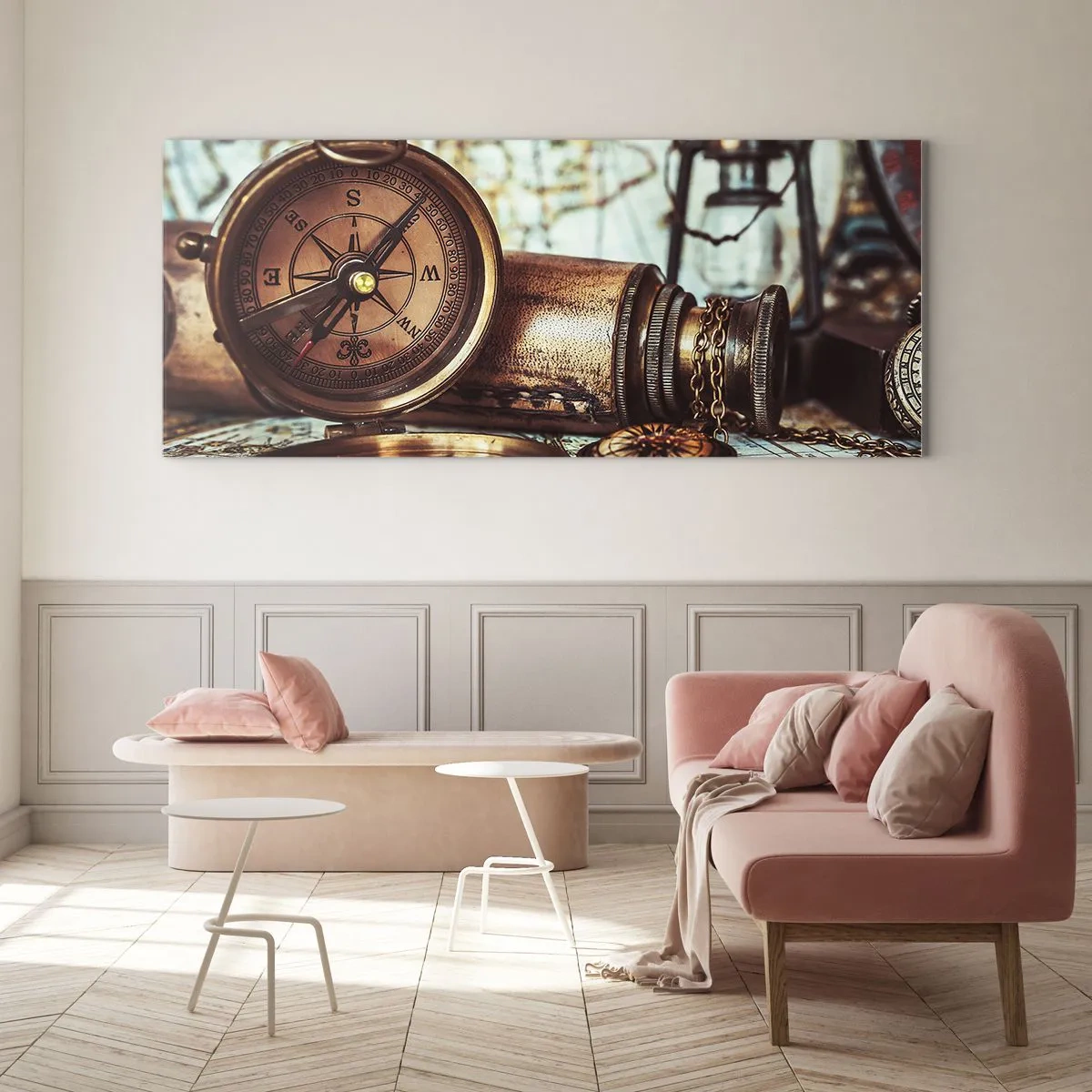 Obraz na skle - Pirátske dobrodružstvo v Karibiku čaká - 100x40 cm
