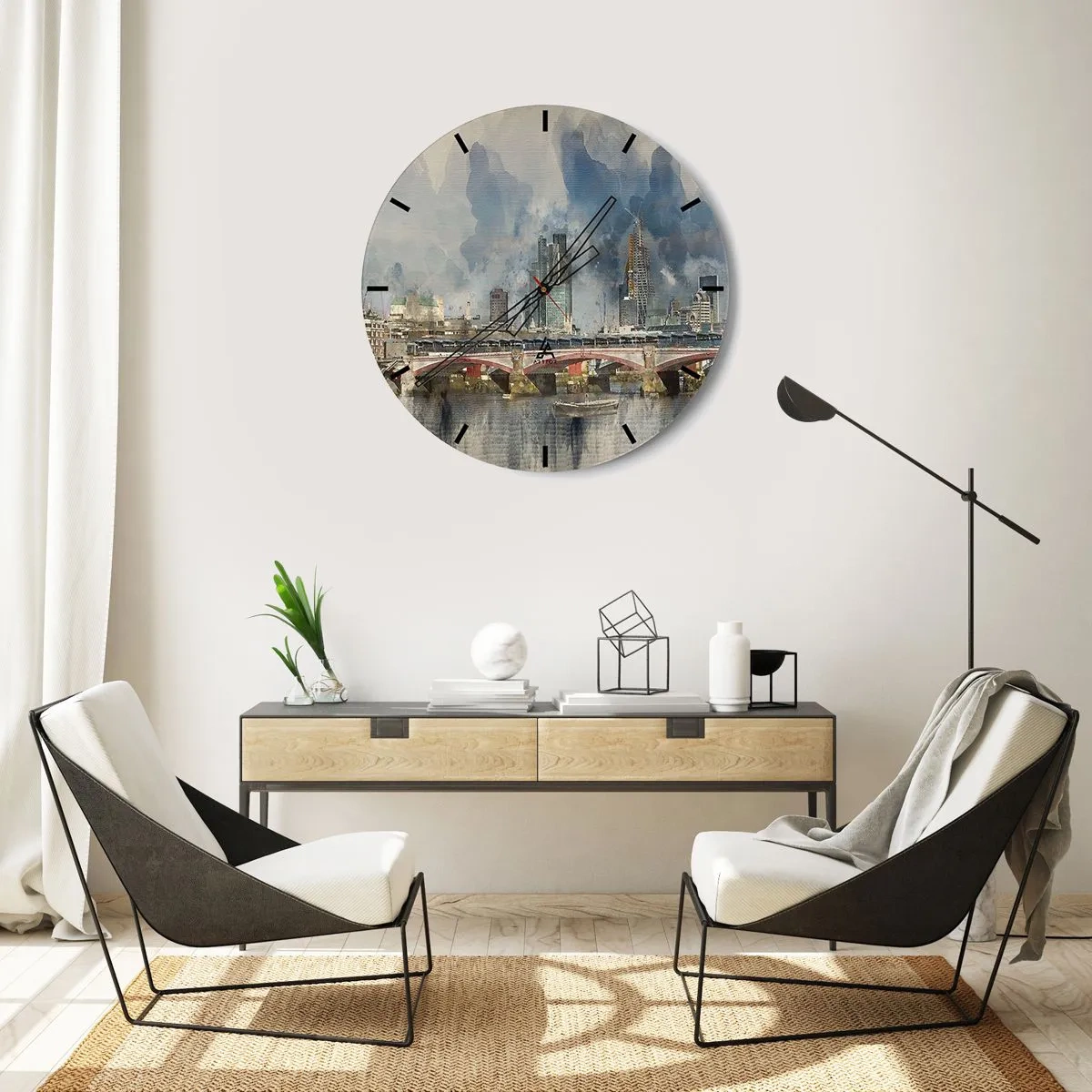 Nástenné hodiny - Londýn v celej svojej kráse - 30x30 cm