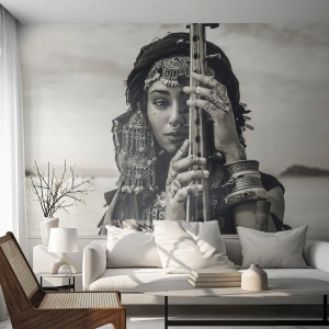 Samolepiaca Fototapeta Deluxe Sticker - Samotná hudba orientu - Žena, Boho, Šperky - 350x256 cm