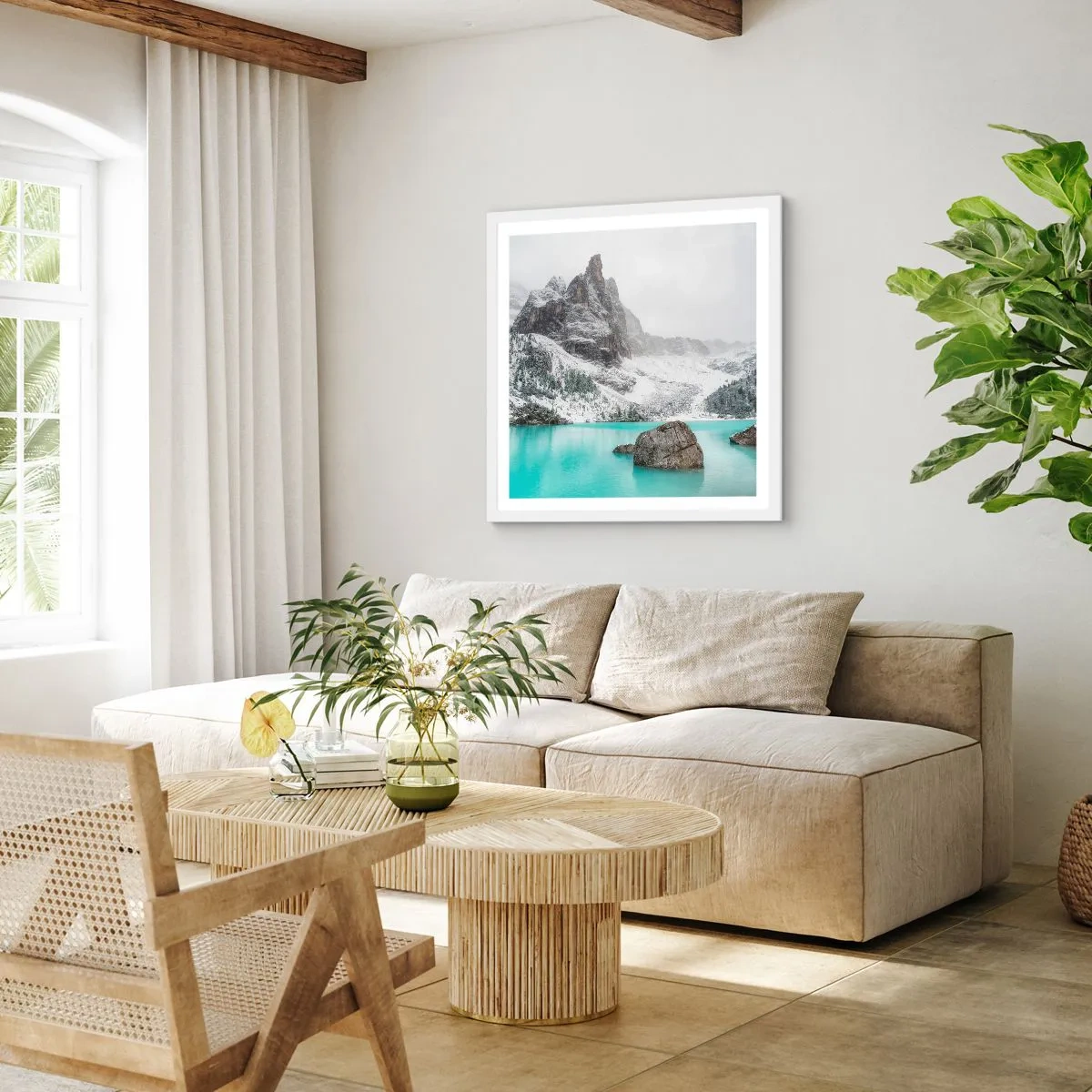 Plagát v bielom ráme - Na stráži - 50x50 cm