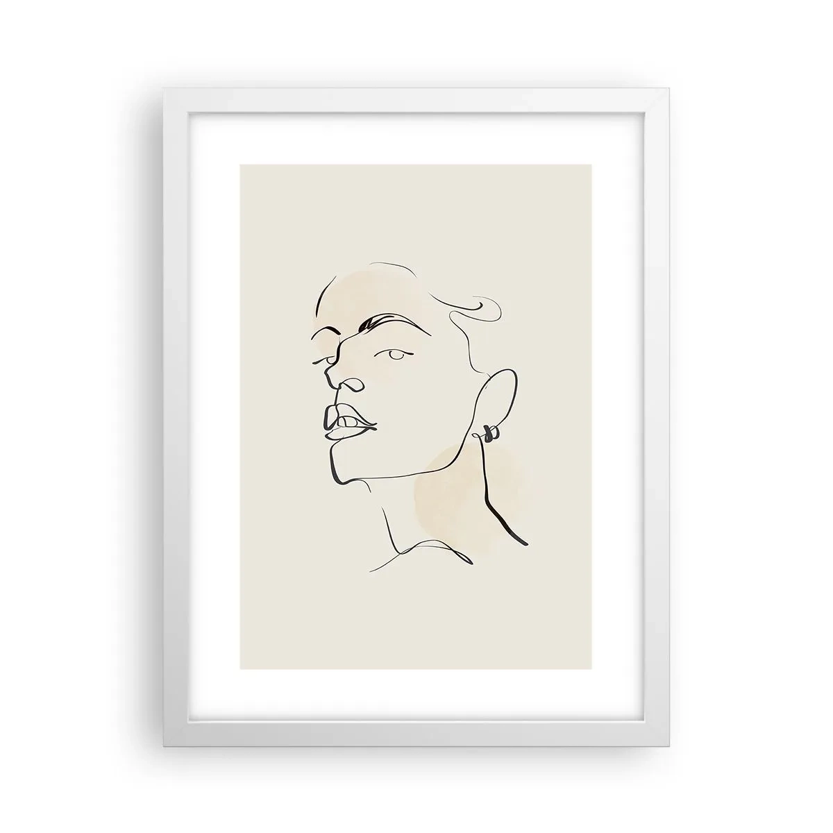 Plagát v bielom ráme - Hrdý pohľad - 30x40 cm