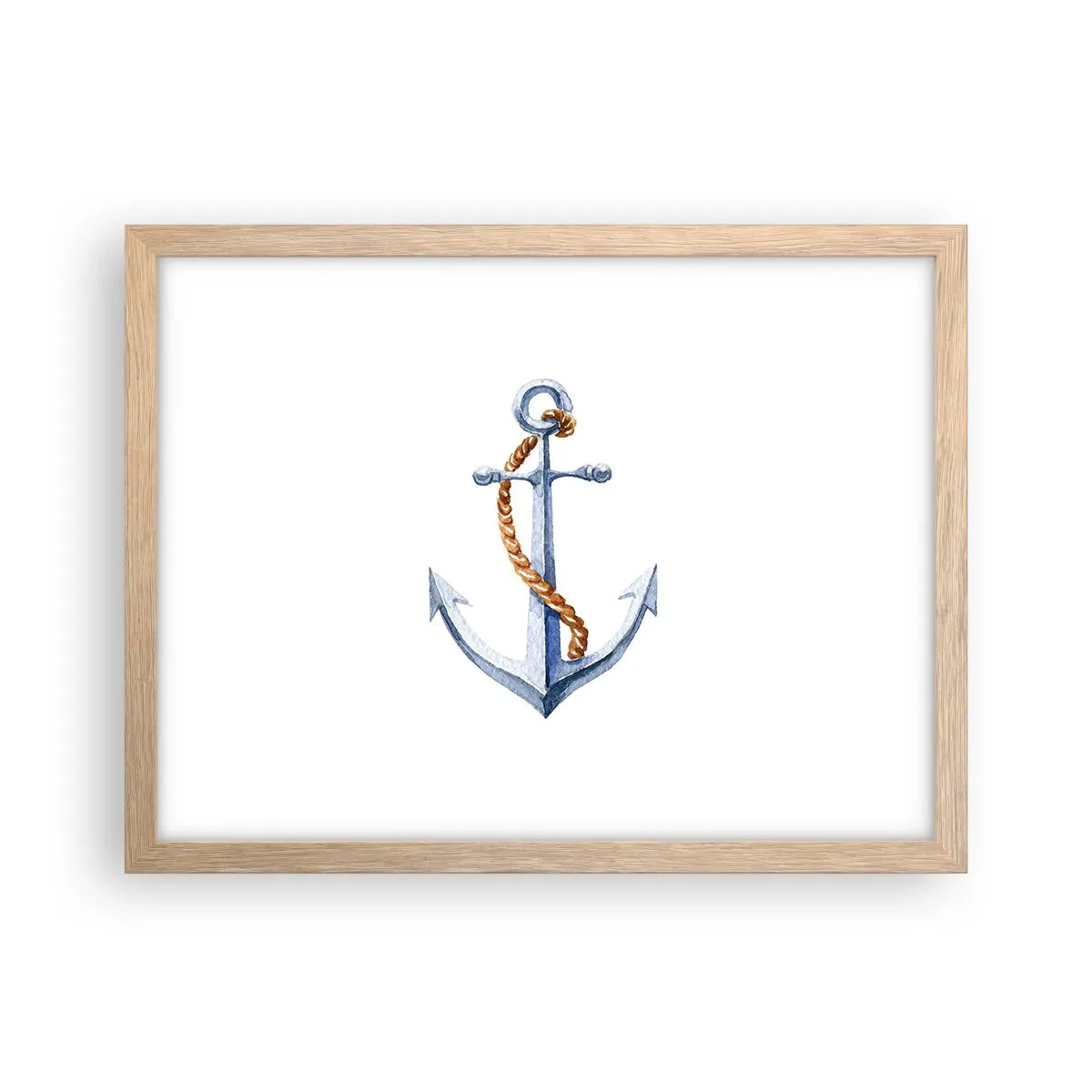 Plagát v ráme zo svetlého duba - Ahoj, dobrodružstvo! - 40x30 cm