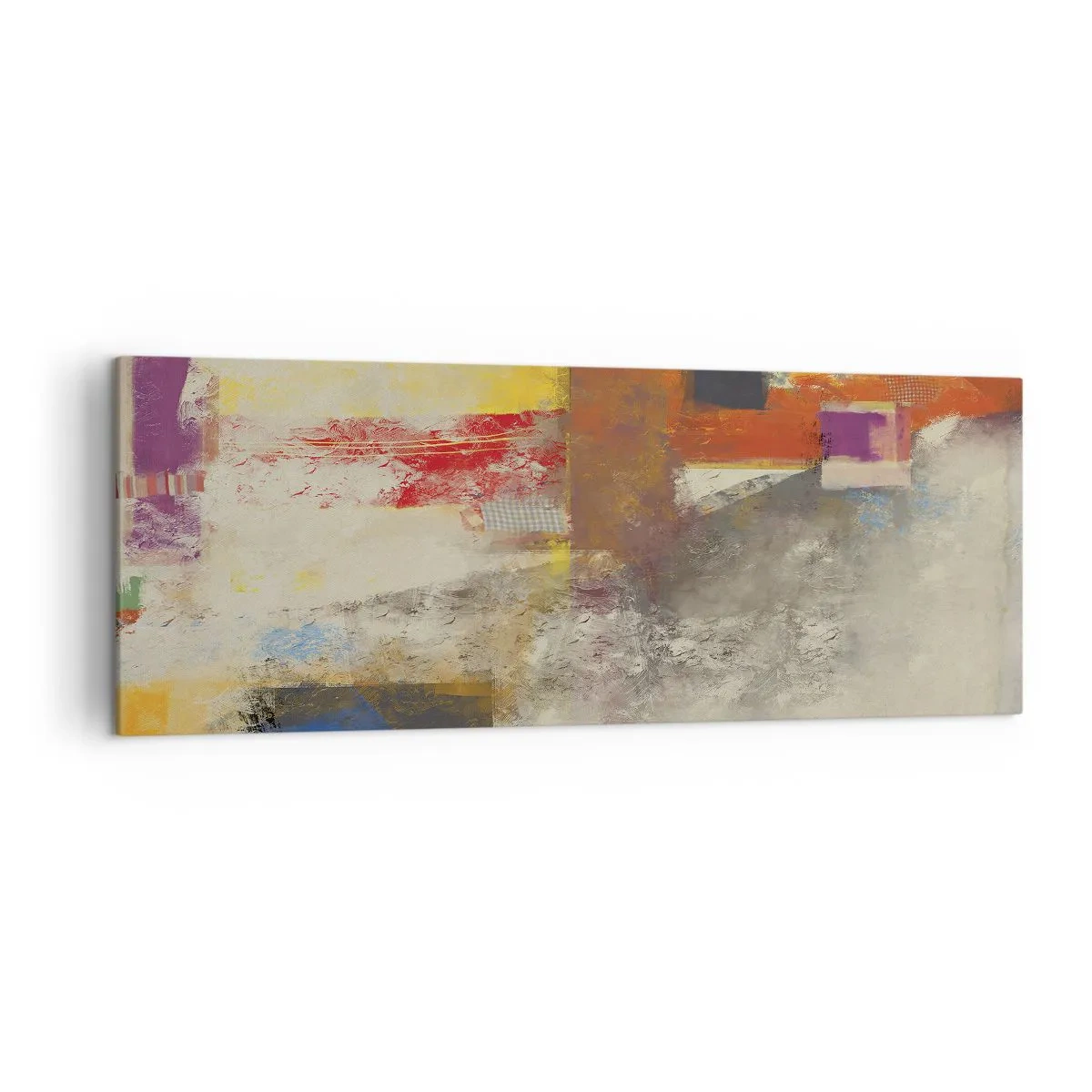 Obraz na plátne - Geometria farieb - 140x50 cm