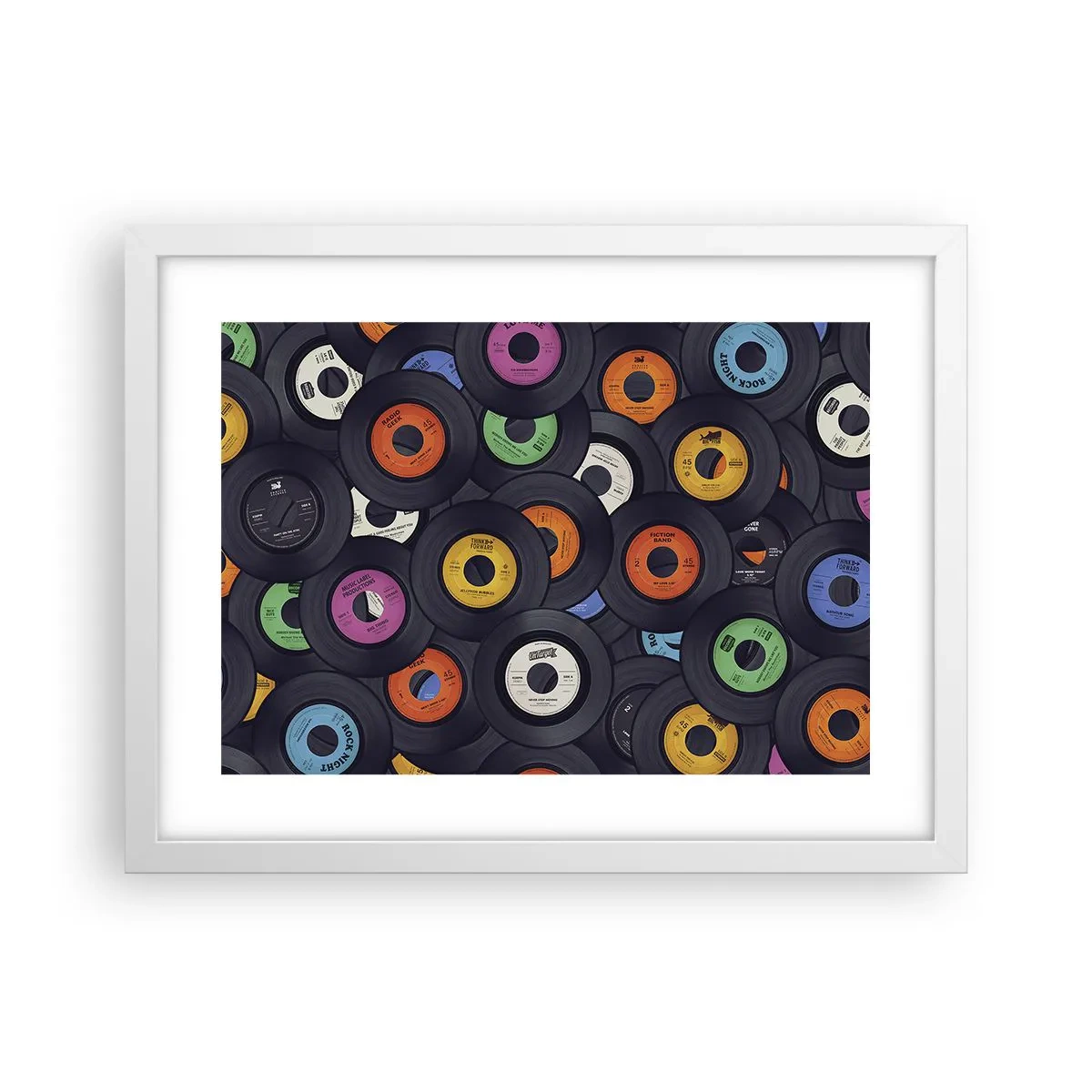 Plagát v bielom ráme - Farby klasiky - 40x30 cm