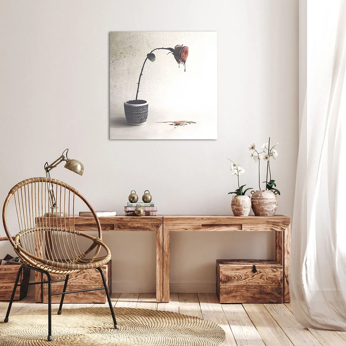 Obraz na plátne - Rosa dolorosa - 70x70 cm