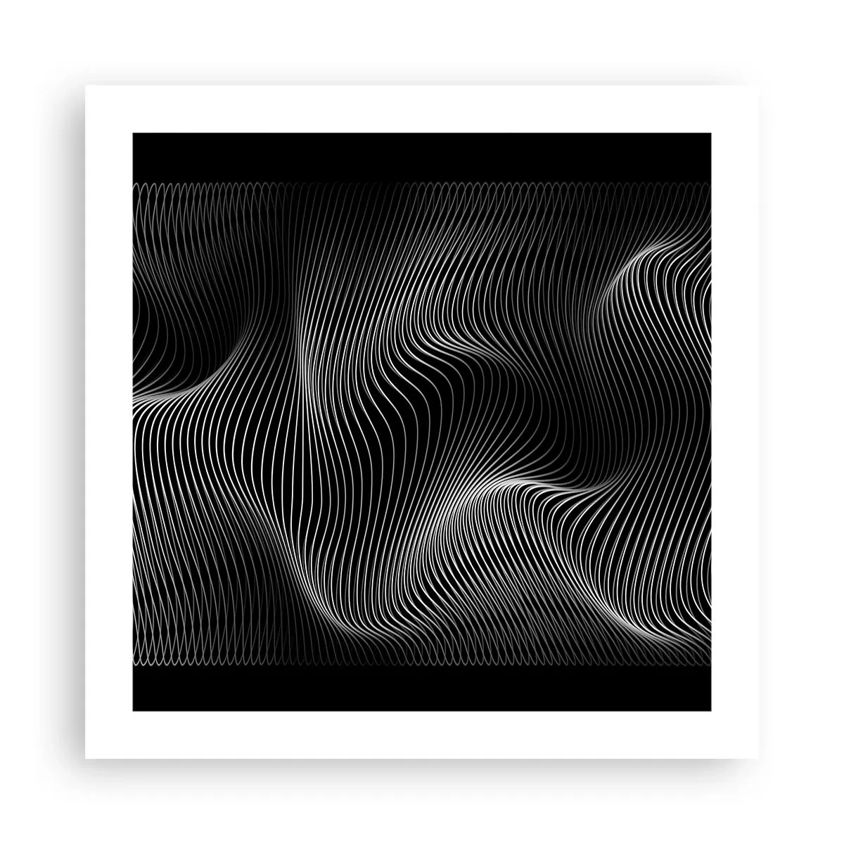 Plagát - Tanec svetla v priestore - 50x50 cm
