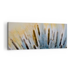 Obraz na plátne - Chlad vody, žiara slnka - 100x40 cm