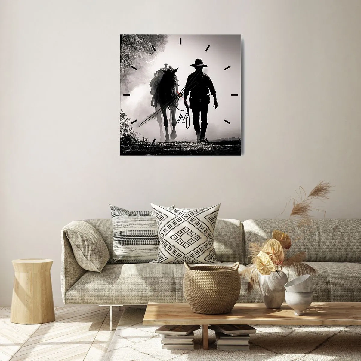 Nástenné hodiny - Texaské ráno - 30x30 cm