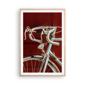 Plagát v ráme zo svetlého duba - Stvorený pre víťazstvo - 61x91 cm