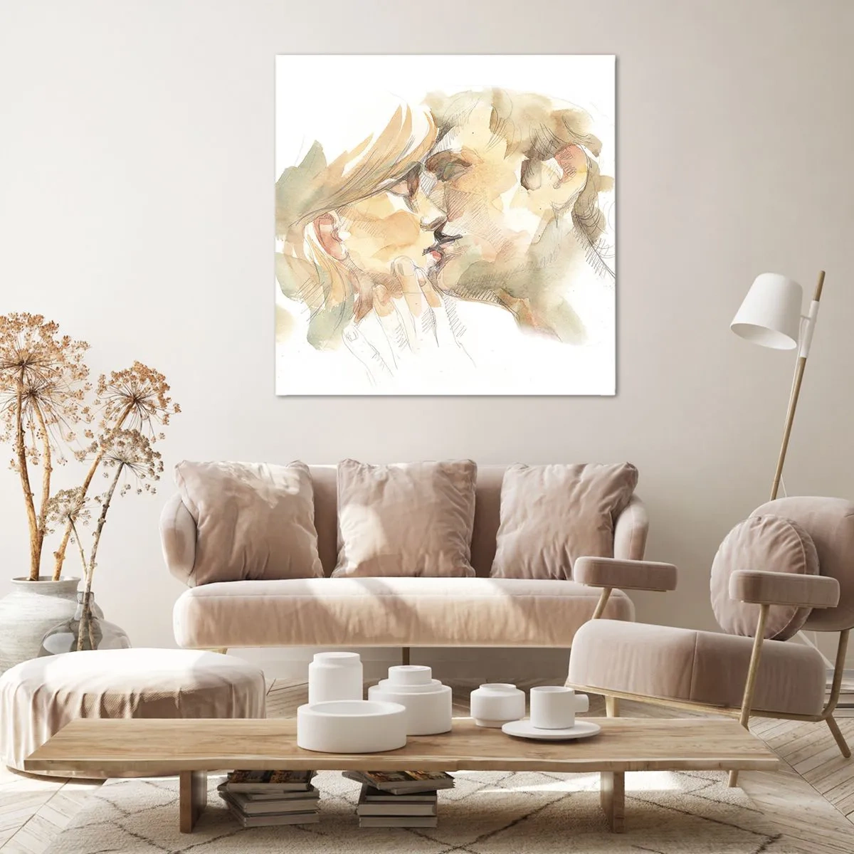 Obraz na plátne - Nájdená polovica? - 60x60 cm