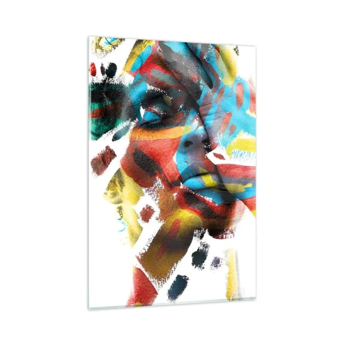 Obraz na skle - Pestrá osobnosť - 80x120 cm