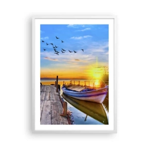 Plagát v bielom ráme - Dovidenia, do zajtrajška - 50x70 cm