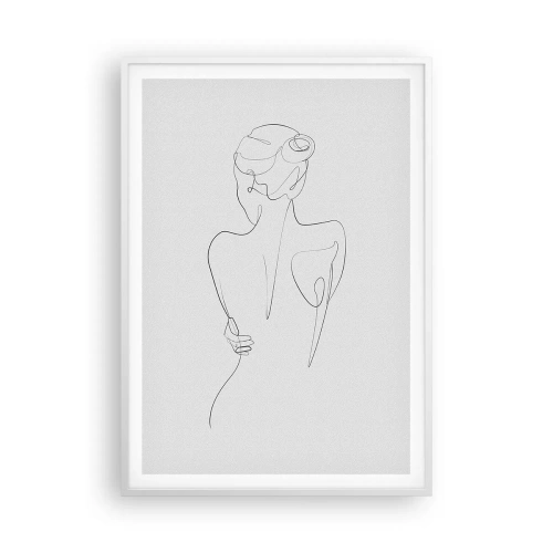 Plagát v bielom ráme - Hudba tela - 70x100 cm