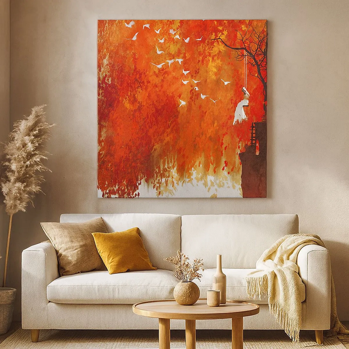 Obraz na plátne - Poletí s nimi? - 30x30 cm