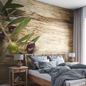 Fototapeta Premium Sand - Priamo od prírody - Olivová ratolesť, Príroda, Olivy - 150x105 cm