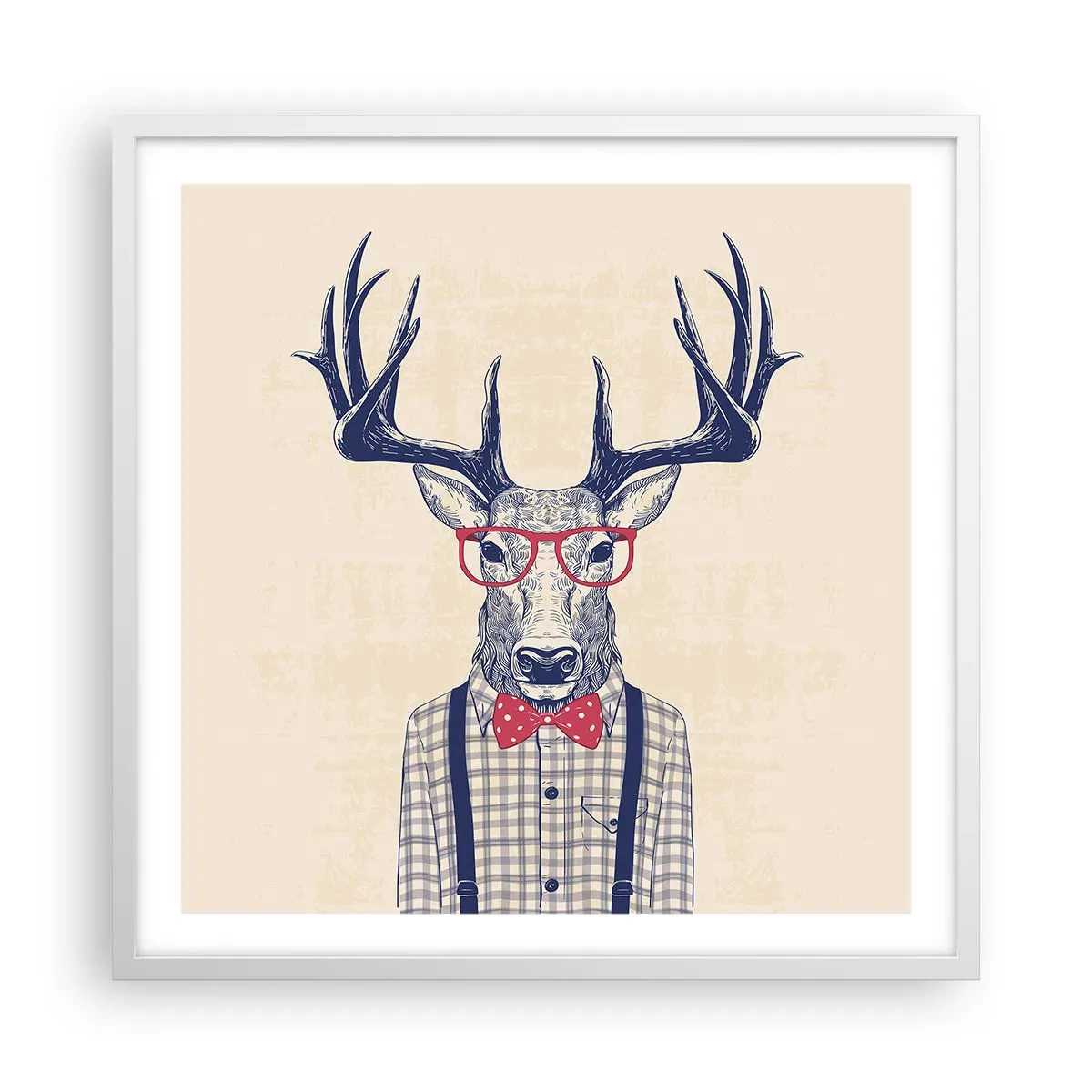 Plagát v bielom ráme - Zábavná extravagancia - 60x60 cm