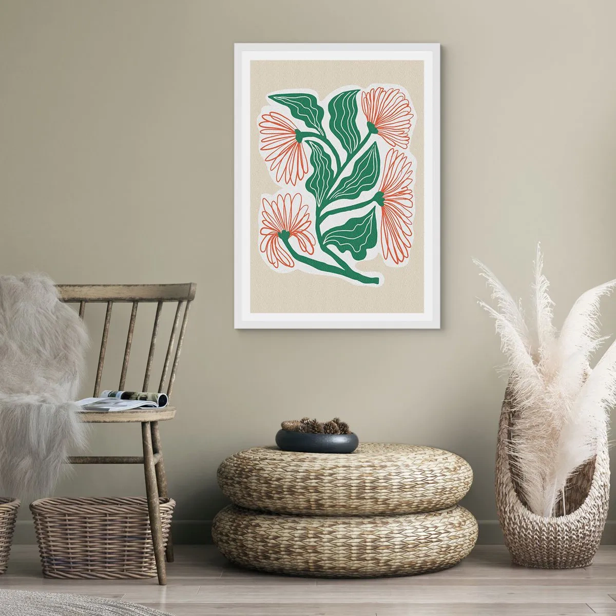 Plagát v bielom ráme - Ľudové aj moderné - 50x70 cm