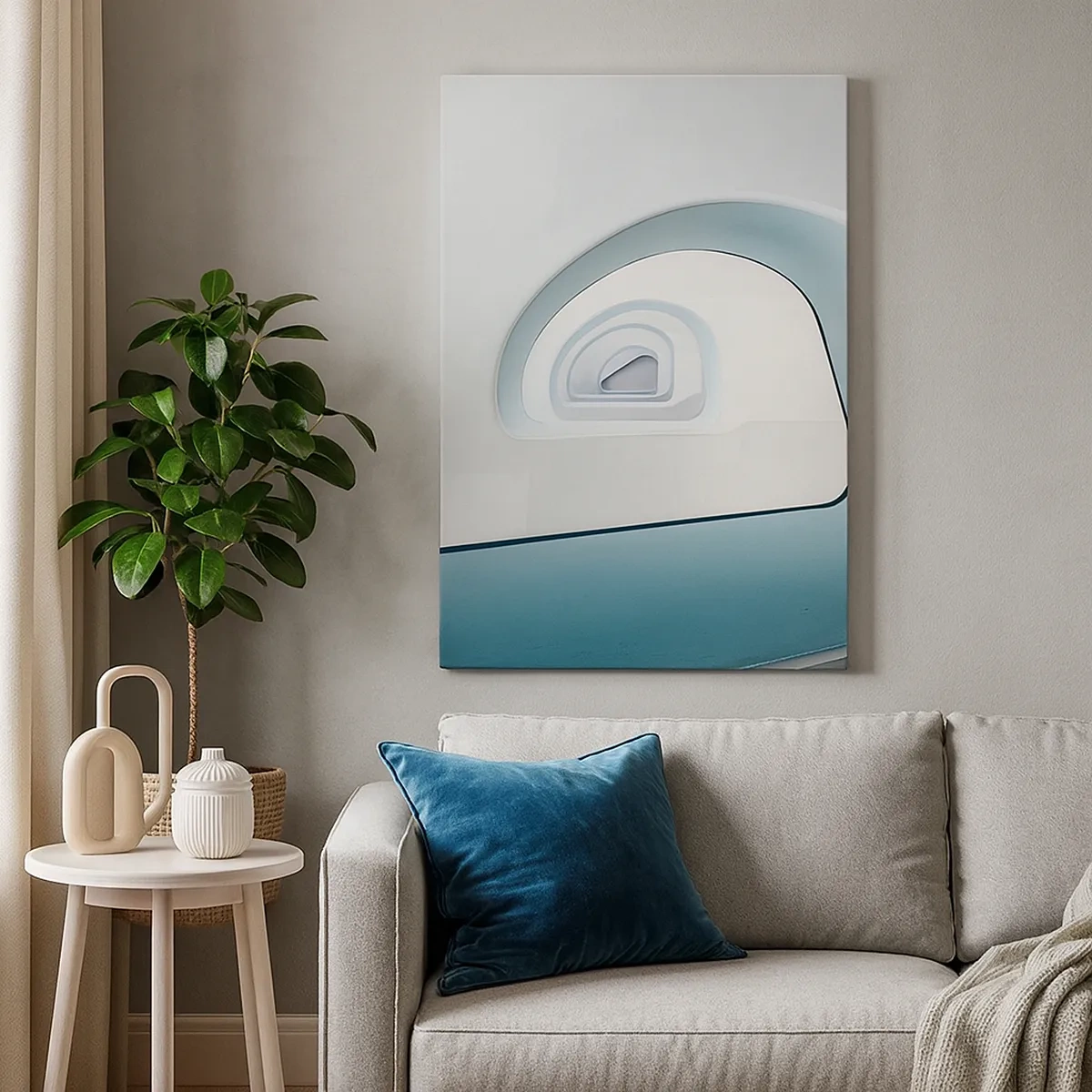 Obraz na plátne - Na dno modrej - 50x70 cm