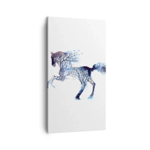 Obraz na plátne - Akoby sa les pohol - 45x80 cm