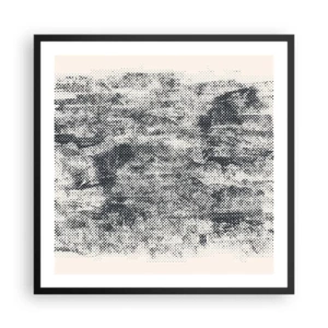 Plagát v čiernom ráme - Hmlistá kompozícia - 60x60 cm