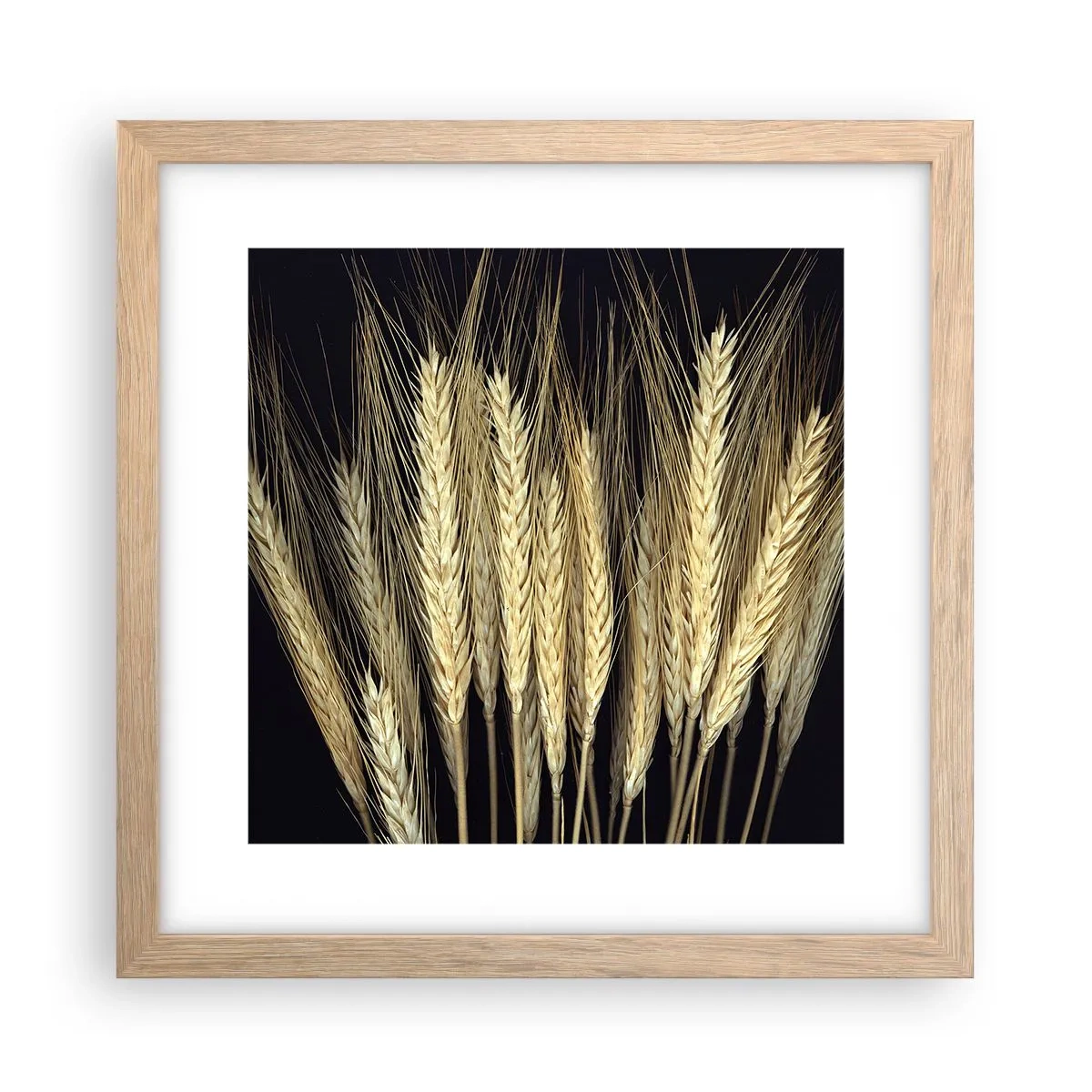 Plagát v ráme zo svetlého duba - Rustikálna mágia - 30x30 cm