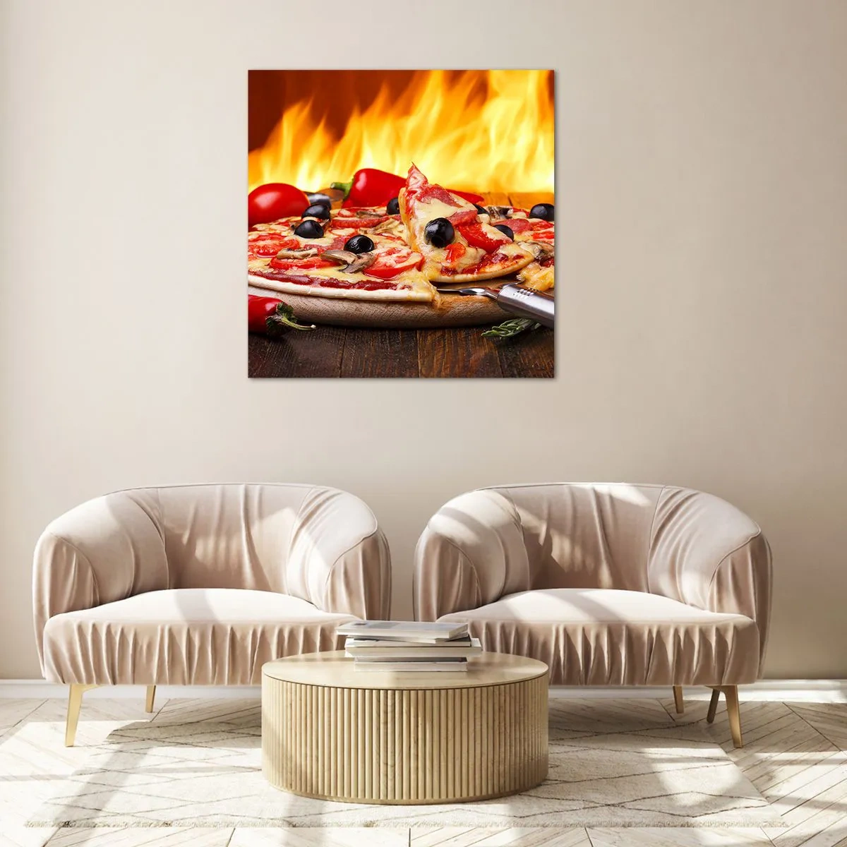 Obraz na skle - From Italy with love - 40x40 cm