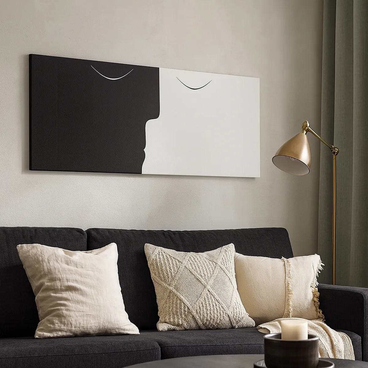 Obraz na plátne - Jednota protikladov - 30x30 cm