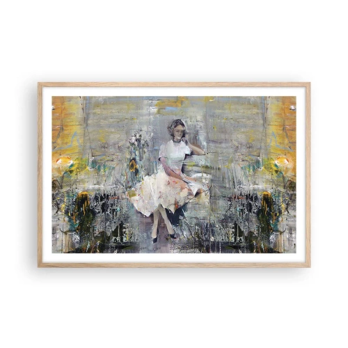 Plagát v ráme zo svetlého duba - Klasická a moderná - 91x61 cm