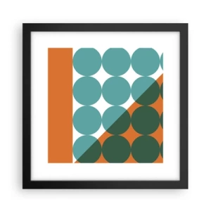 Plagát v čiernom ráme - Hore a šikmo - 30x30 cm