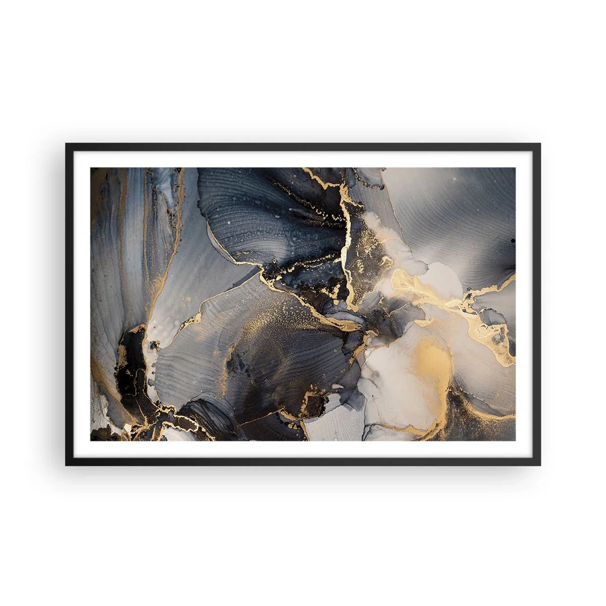 Plagát v čiernom ráme - Život kameňa - 91x61 cm