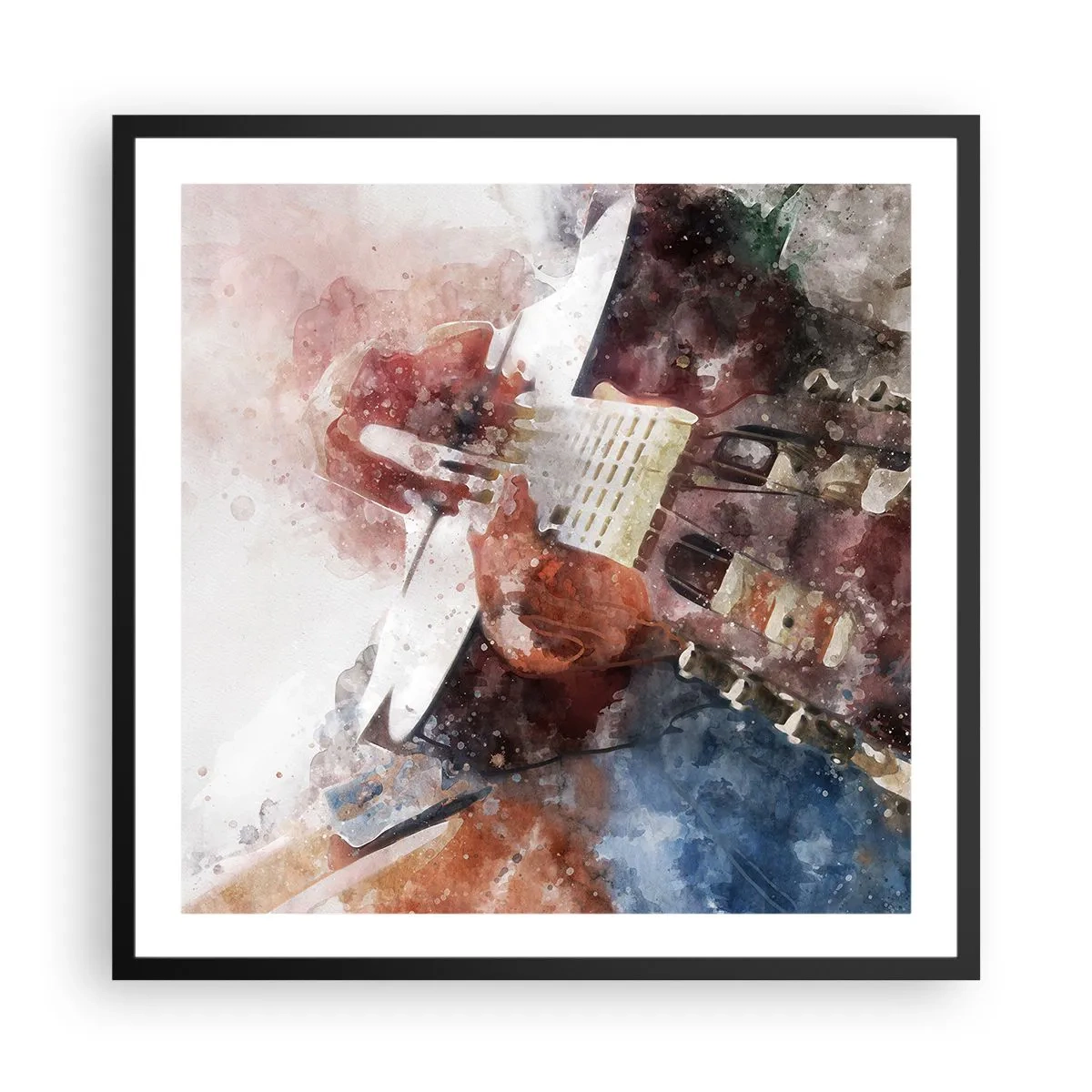 Plagát v čiernom ráme - Čo si o tom myslíš? - 60x60 cm