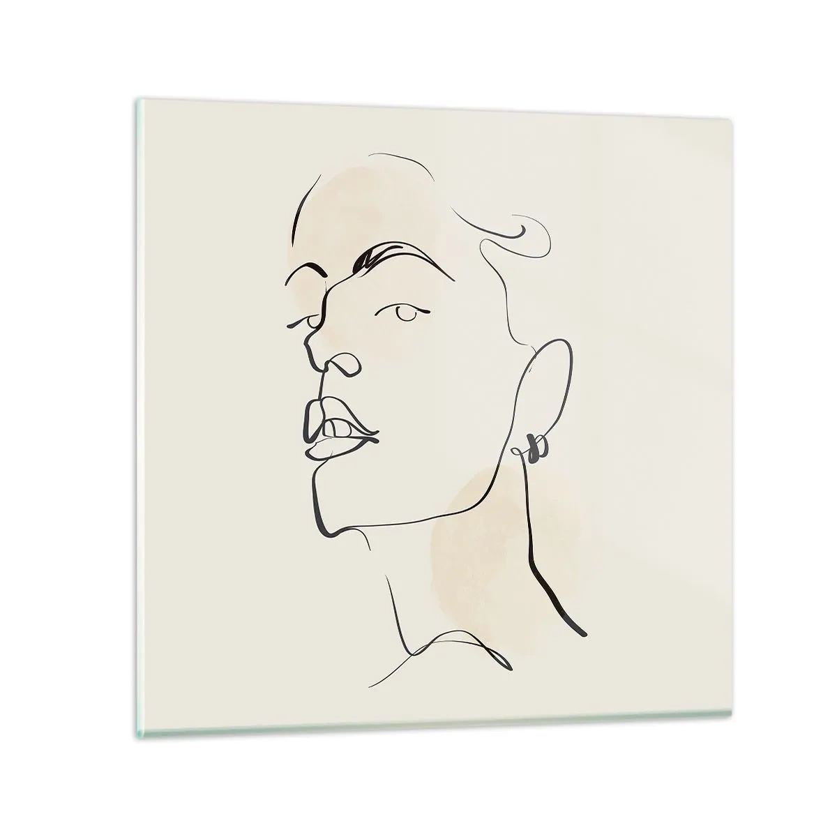 Obraz na skle - Hrdý pohľad - 40x40 cm